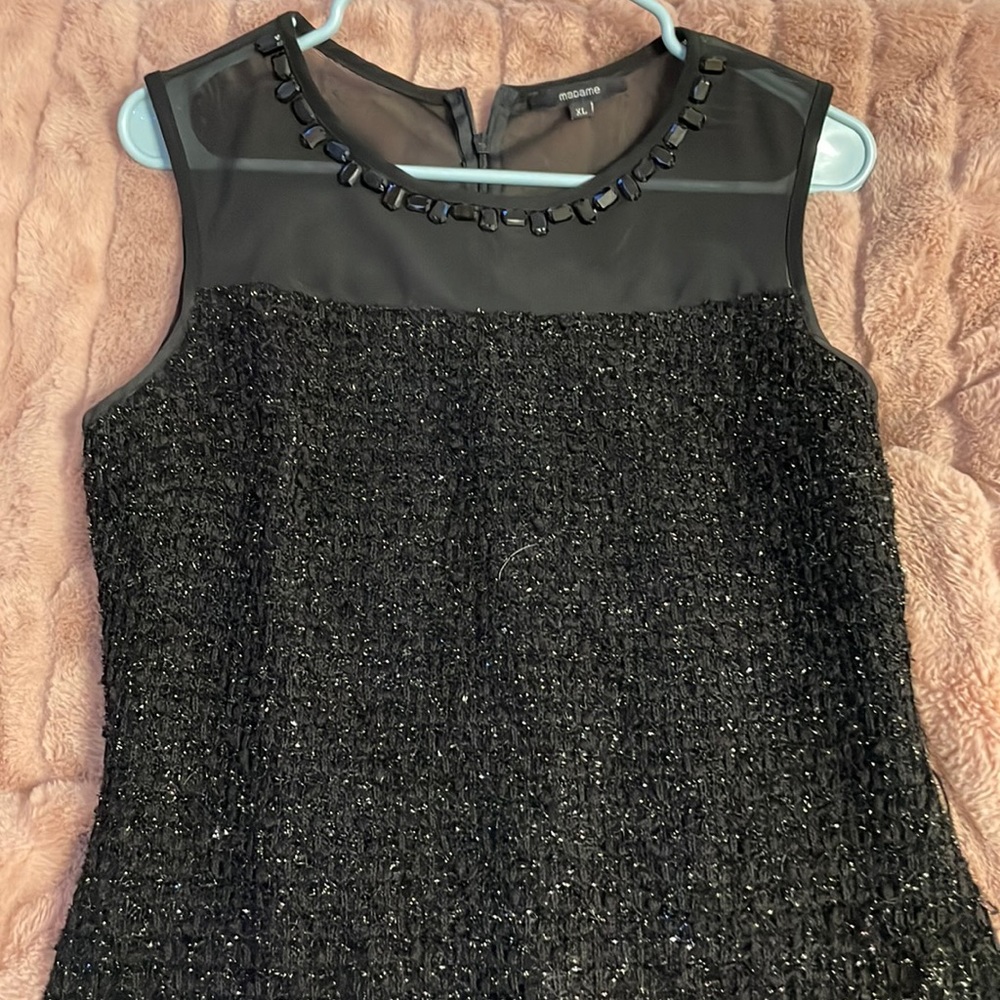 Black formal sleeveless dress